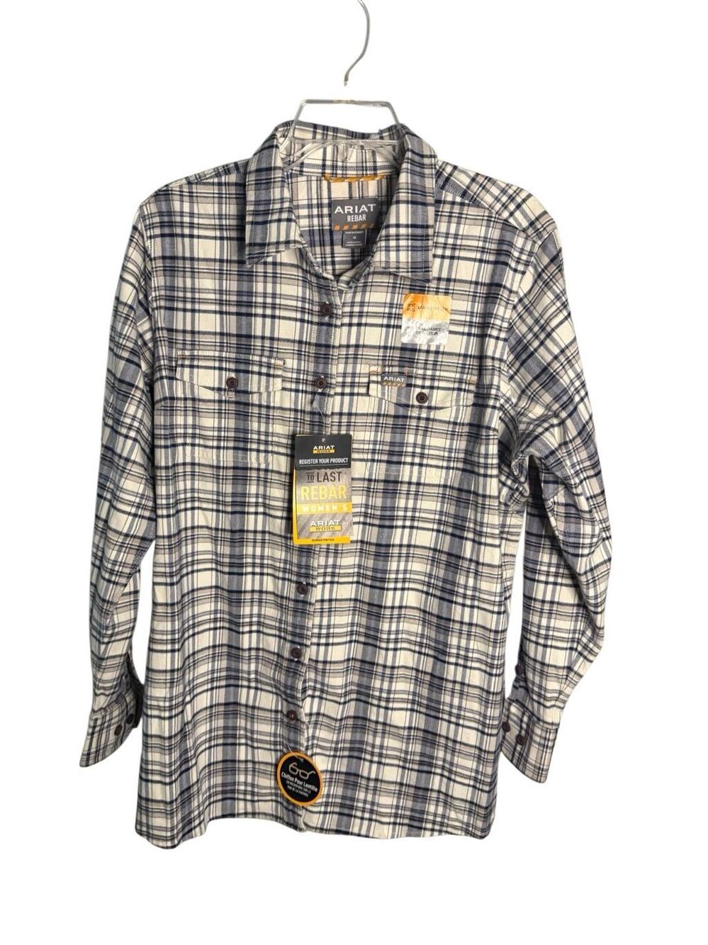 NWT ARIAT REBAR FLANNEL DURASTR LS Work Shirt Women’s Plus Size 1X